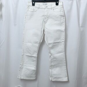 Women's Loft The Kick Crop White Pants Size 29/8 EUC